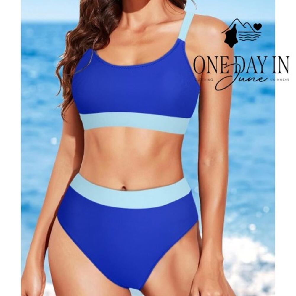 Adisputent High Waist Crop Bikini Swimsuit Size XXL